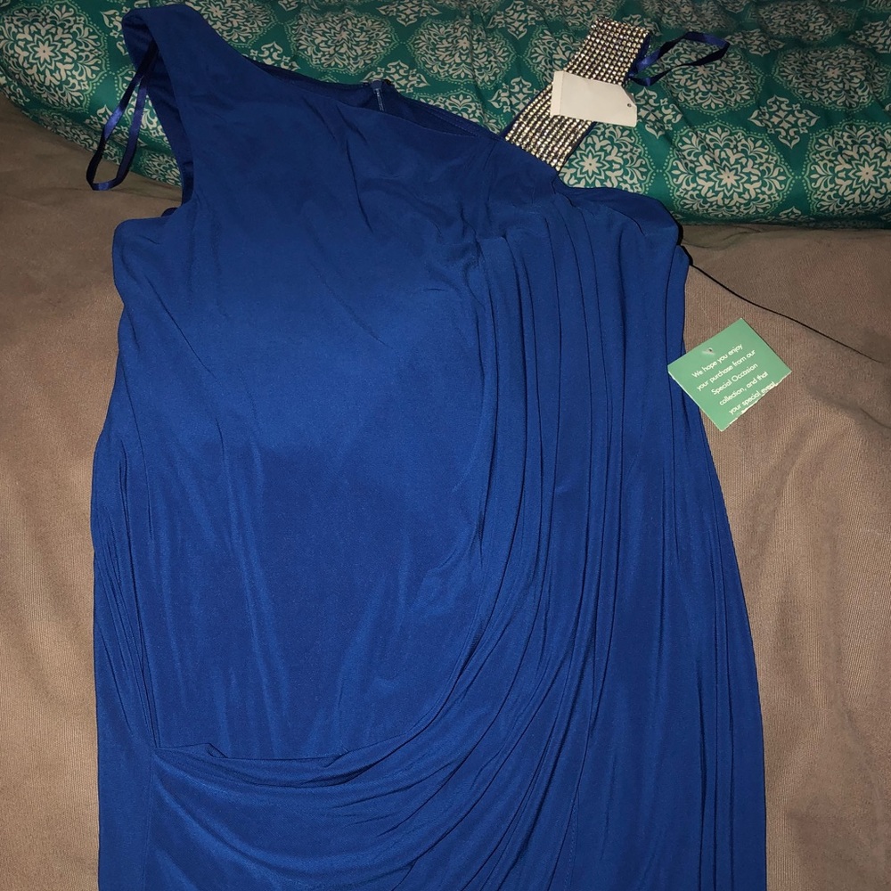 Blue cocktail dress